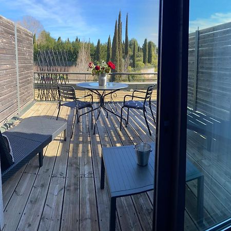 Les Terrasses D'Aix - Studio Avec Grande Terrasse Privee Eguilles Bagian luar foto